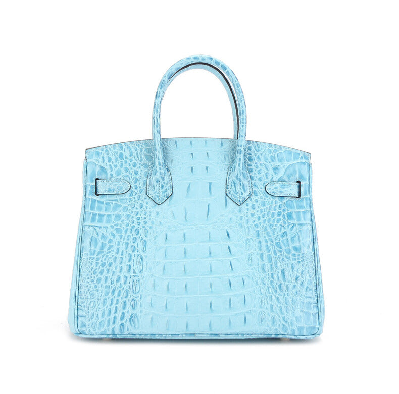 Milano HI Iconic Crocodile-Embossed Leather Handbag